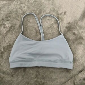 Lululemon blue flow y shorts bra